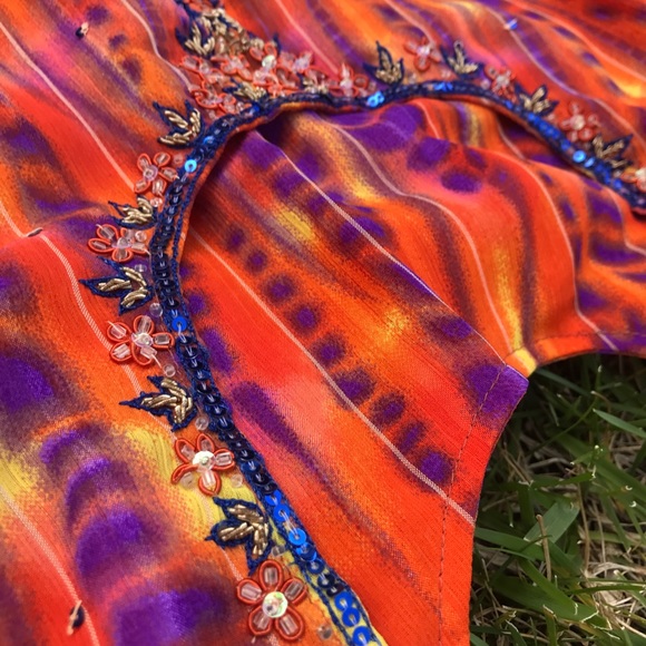 PRICE DROP 3 piece very nice the dye style Indian dress - Picture 7 of 13